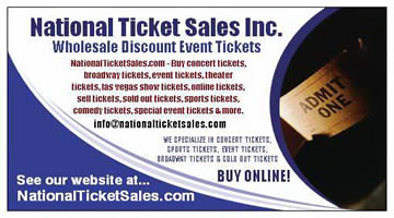 national ticket sales business card