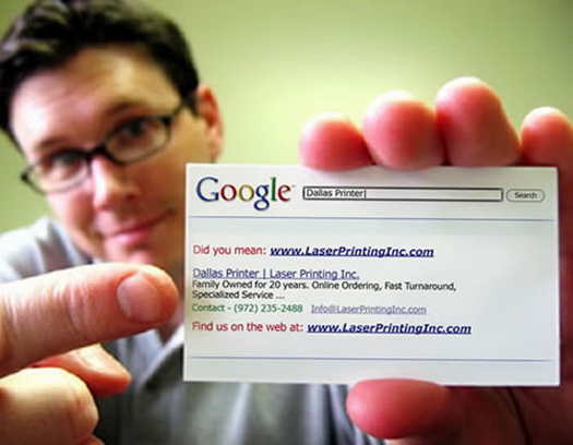 google business card