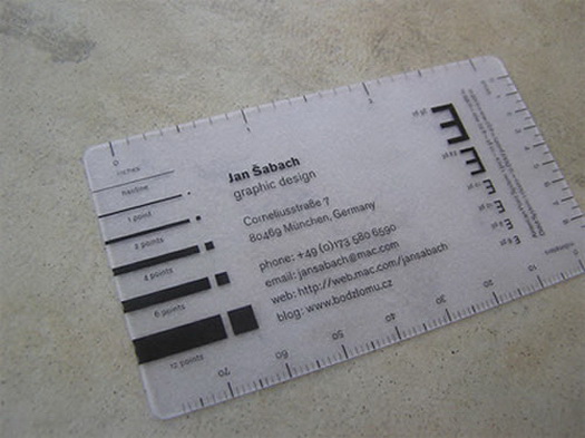 ruler business card